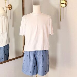 Old Money Ralph Lauren Tyler Shorts 36 Quiet Luxury 100% Cotton All Over Pony